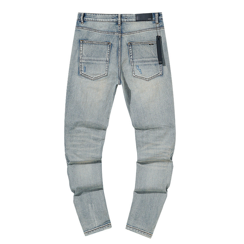 Amiri Jeans Ripped Patch Slim-Fit Stretch Slim-Fit Jeans
