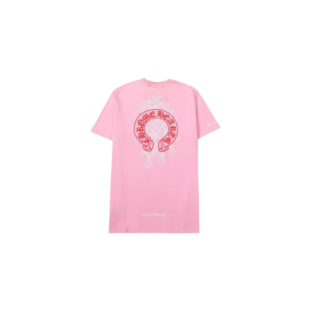 CHH Chrome Heart T Shirts Horseshoe Stacked Cross Short Sleeve T-Shirt